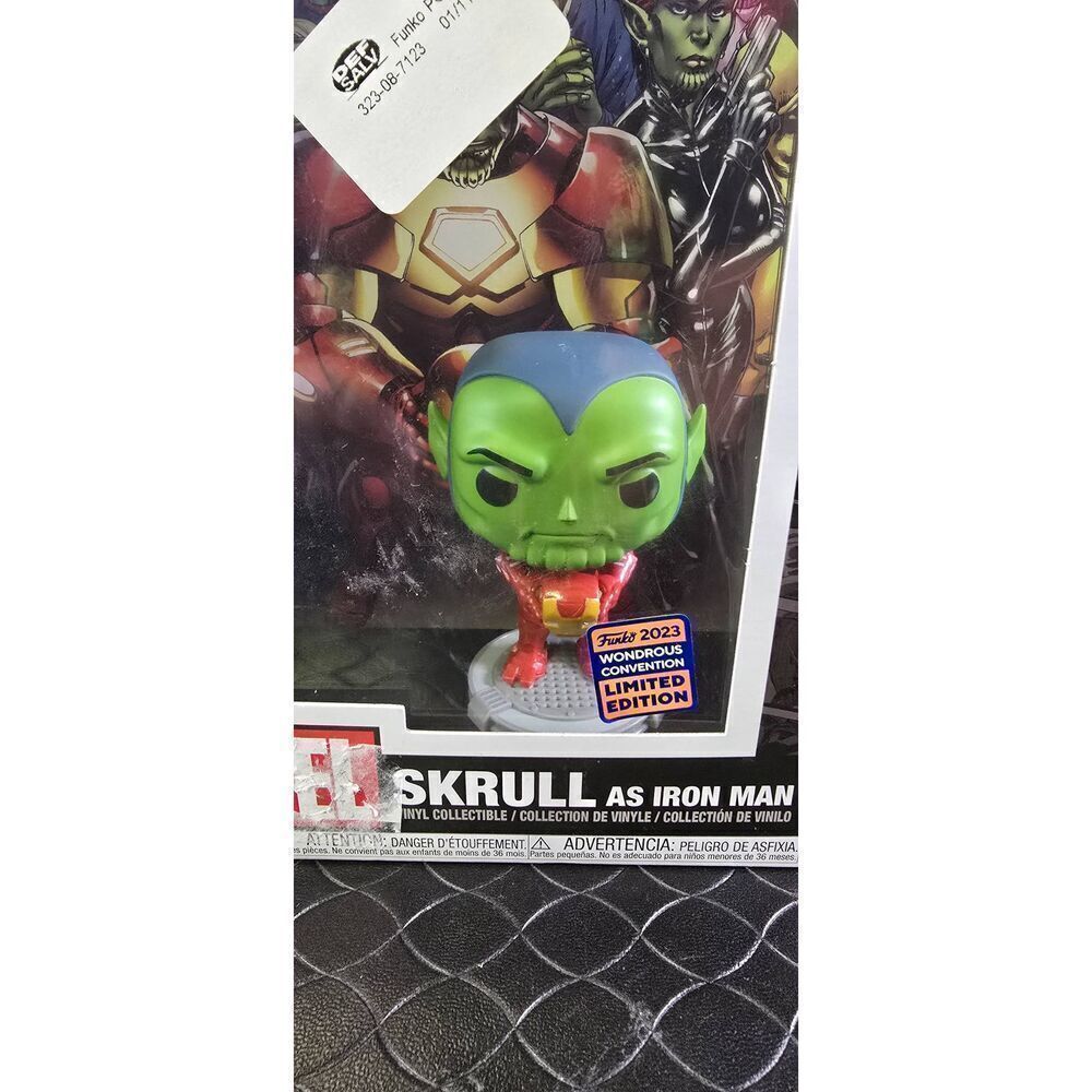 FUNKO POP MARVEL COMIC COVERS SKRULL AS IRON MAN # 16 #A95
